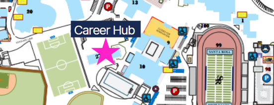 SRJC Career Hub Summer Map Location